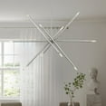 thumbnail image 5 of 46777-91 Livex Lighting Soho - 10 Light Linear Chandelier In Modern Style-24 Inches Tall and 12 Inches Wide-Brushed Nickel Finish    -Traditional, 5 of 11
