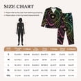 thumbnail image 4 of Balery Rainbow Glitter Conjunto de Pijama con Estampado para Mujer, Conjunto de Dos Piezas con Manga Larga, Ropa de Dormir Suave con Bolsillos, Pijamas Cómodos-Small, 4 of 7