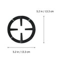 thumbnail image 2 of YSNOOWE 3pcs Sturdy Gas Stove Stand for Home Use Kitchen Black, 2 of 8