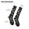 thumbnail image 5 of Bingfone Compression Socks For Women And Men Long Socks For Running Athletic Cycling Nurse-Honey Bees At Night, 5 of 9