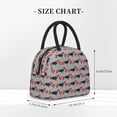 thumbnail image 4 of Vsdgher Insulated Lunch Bag Simple Bento Cooler Bag Lunch Tote Bag , Suitable for picnics, school, work (Dachshund Dog Heart Print ), 4 of 5