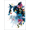 Abstract Floral Cat, variant on Qisvanset Cute Elephant Moon and Stars Canvas Wall Art, 15.75x11.81 Inches for Nursery Bedroom Living Room Playroom