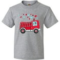 thumbnail image 3 of Inktastic Valentine Fire Truck with Cute Dalmatian and Hearts Youth T-Shirt, 3 of 5