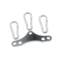 thumbnail image 1 of Quzzie Pull Up Bar Joint Double to Single Adaptor Plate Bar Row Adapter Metal Construction Complete Set for Pulley System Strength Training Home Gym Equipment silver, 1 of 8
