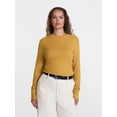 thumbnail image 2 of Scenario Women's and Women's Plus Rib Tee with Long Sleeves, Sizes XS-4X, 2 of 6