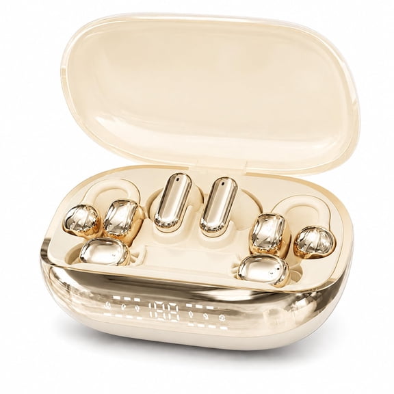6-in-1 Smart Wireless Earbuds with Multi-Mode Charging Case