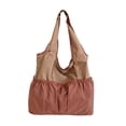 thumbnail image 2 of Bolso de hombro para mujer, bolso de mano minimalista de moda para otoño e invierno, ideal para deportes, gimnasio y fiestas. Caqui, 2 of 7