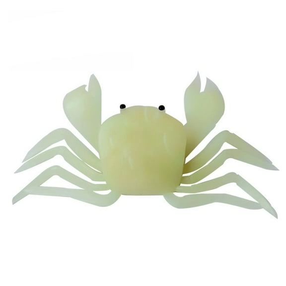 RANMEI Fishing Tackle Gear Accessories Soft Lure Fishing Crab White/Red 10/14Cm Artificial Crab Bait 3D Simulation Crab Soft Lure