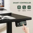 thumbnail image 6 of 63x55 inch L-Shaped Height Adjustable Standing Desk Electric Corner Table With Free Large Mouse Pad For Home Office Gaming（Black）, 6 of 9