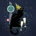 thumbnail image 3 of CafePress - Chat Noir New Years Party Countdown T Shirt - Women's Traditional Fit Dark T-Shirt, 3 of 4