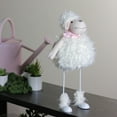 thumbnail image 3 of 16" Shaking Faux Fur Sheep with Pink Bandanna Easter Spring Decoration, 3 of 3