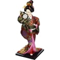 thumbnail image 5 of Thy Collectibles 12" Japanese Geisha Oriental Style Doll Figurine in Multicolor Kimono ZS8024-12, 5 of 5