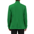 thumbnail image 3 of INSPIRE CHIC Men's Winter Trench Coat Stand Collar Double Breasted Pea Coats M Green, 3 of 6