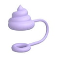 thumbnail image 4 of JoyMoreHome 5 Pcs Straw Cover for Cup, Dust-Proof Protector Topper Soft Funny Poop Straw Lid, Silicone Straw Cover Cap Cute Straw Topper, 4 of 9