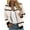 Beige, variant on HAPIMO Flight Jackets for Women Trendy Full Zip Up Coats Fall Fashion Color Block Long Sleeve Outerwear with Pockets Green L