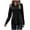 Black, variant on Ayolanni Black Trendy Womens Tops Satin Long Sleeve Solid Button-Up Shirts Shirts for Ladies L