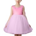 thumbnail image 1 of Bwiyojiz Robe Formelle pour Enfants Tailles 100-150 Sans Manches en Mousseline Princesse, 1 of 4