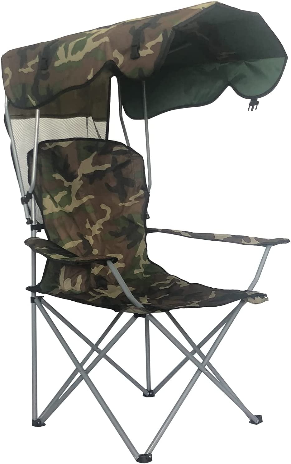 Camping Chairs with Canopy, Portable Quad Lawn Chair for Adults
