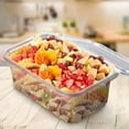 thumbnail image 7 of Clear Plastic Hinged Take-Out Containers  Clamshell Food Containers for Dessert, Cake, Snacks, Salads  Disposable, Leak-Resistant, Stackable  Takeout Tray with Secure Lid Closure 400 Pack, 12 oz, 7 of 7