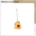 thumbnail image 5 of Beehive Bird House for Outside Hanging, Iron Decorative Birdhouse with Bee Accents, Vibrant Orange Weather-Resistant Garden & Patio Decor, 5 of 5