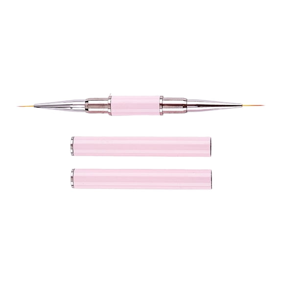 Double Ended Nail Art Brushes for Elongated Lines Home Use Delicate Coloring Style C
