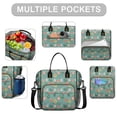 thumbnail image 2 of Pioneer Flower Floral Print Pattern Womens Lunch Box for Work,Insulated Large Lunch Bag,Leakproof Adult Lunch Bag for Work,Beach,Travel,Picnic,Camping, 2 of 6