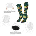 thumbnail image 5 of Vsdgher Snails And Butterfies Print Thigh High Socks Extra Long Stretchy Sock Women Over Knee High Opaque Stocking Daily Wear, 5 of 5