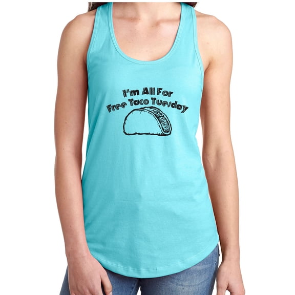 I'm All For Free Taco Tuesday Racerback Tank