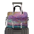 thumbnail image 2 of 16" Laptop Briefcase for Work Travel Laptop Shoulder Bag Carrying Handbag Laptop Case Purple Trees, 2 of 8