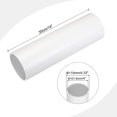 thumbnail image 2 of Uxcell Rigid Round Pipes High Impact for Water Pipe Crafts Cable Sleeve White 101.6mm x 110mm, 2 of 6