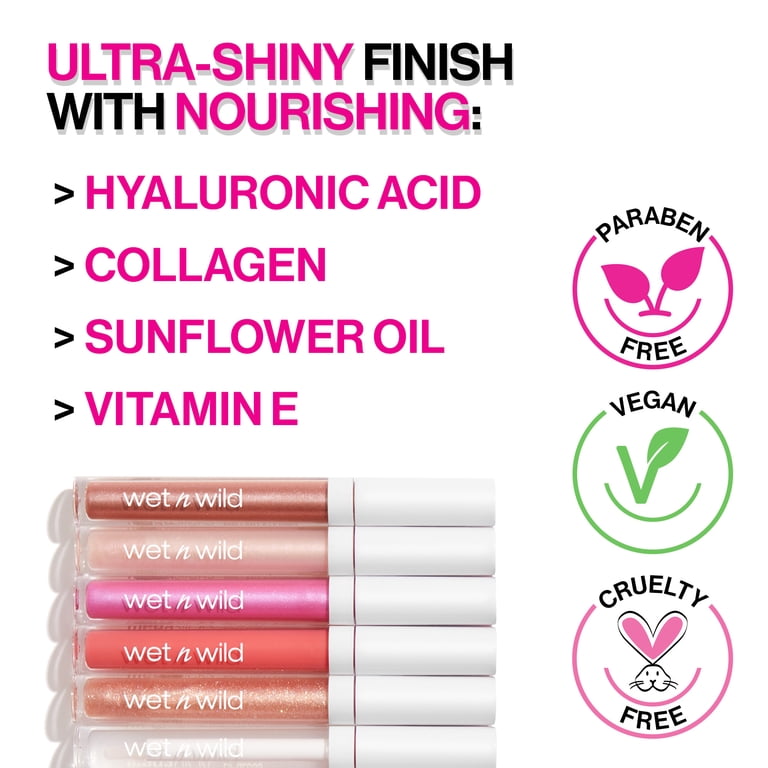 3 pack) Wet n Wild Mega Slicks Lip Gloss - Berried Treasure