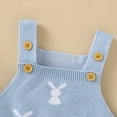 thumbnail image 5 of UACY Baby Girl Boy Knit Easter Bunny Romper Sleeveless Bodysuit Jumpsuit My 1st Easter Outfit Cute Spring Clothes, 5 of 7