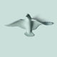 thumbnail image 2 of 3D que cuelga la resina de la gaviota que vuela artesanías Arte de la pared Verde d Zulema Colgante 3D Gaviota voladora, 2 of 8