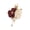 Wine red, variant on Aellinatey Realistic Silk Flower Wedding Corsage Boutonniere Chest Flower for Bride