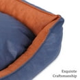 thumbnail image 3 of SUSSEXHOME Pets 23.5 x 17.3 x 7 Inches Washable Dog Bed for Medium Dogs - Durable Waterproof Sofa Dog Bed with Sides - (NAVY), 3 of 7
