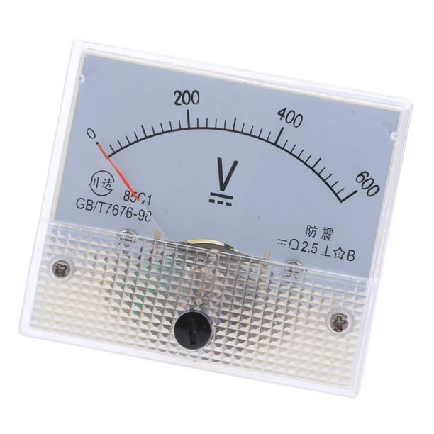 Amperímetro rectangular de CC 85C1, amperímetro, instalación eléctrica, suministros de construcción 0-600 V