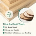 thumbnail image 7 of Novilla 12" Solid Wood Bed Frame,Full,Walnut, 7 of 7