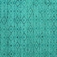 thumbnail image 1 of Ahgly Company Indoor Square Abstract Turquoise Blue Modern Area Rugs, 3' Square, 1 of 4
