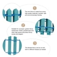 thumbnail image 2 of ELAYARD 2pcs Micro Landscape Fence Props Mini Fence Crafts Decorative Blue Wood Garden Ornaments, 2 of 8