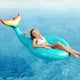 thumbnail image 5 of Piscina hinchable Jasonwell con forma de cola de sirena gigante, color verde, 5 of 8