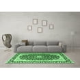thumbnail image 3 of Ahgly Company Indoor Square Persian Emerald Green Traditional Area Rugs, 8' Square, 3 of 4