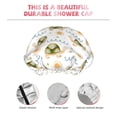 thumbnail image 4 of KLL Sea Turtle Basking in the Sun Pattern Shower Cap & Bath Cap for Women,Reversible Oversized Waterproof Shower Caps for all Hair Lengths,Elastic Reusable Bathing Hair Cap, 4 of 7