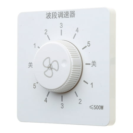 

WINDLAND Wall Mounted Fan Regulator 5-level Speed Adjustment Switches 86 Type Concealed