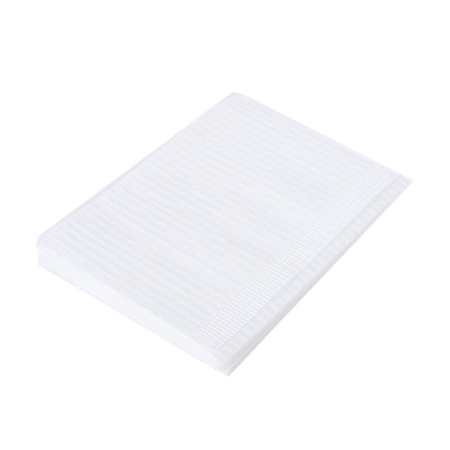 Mantel desechable de 125 piezas, sencillo, práctico, impermeable, a prueba de fugas, para salón de uñas y pestañas, color blanco