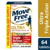 (3 pack) (3 pack) Move Free Ultra Triple Action - 64 Tablets, Value Pack - Joint Health Supplement with Type II Collagen, Boron, and HA
