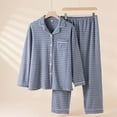 thumbnail image 2 of Ensemble de Pyjama pour Homme Doublé à Col, Douillet, à Manches Longues, pour Temps Froid, 2 of 9