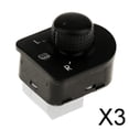 thumbnail image 1 of DYNWAVECA 3-6pack Side Mirror Switch Control Heat Knob 1J1959565F for Golf Mk4 3 Pcs, 1 of 9