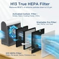 thumbnail image 5 of Purifier for Home Large Room to 2590 Sq Ft with PM 2.5 Display, H13 HEPA Filter, Washable Pre-Filter, Auto Mode, Quiet Sleep Mode for Pets Dust Pollen, 5 of 8