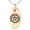 Rose, variant on Stainless Steel Aztec Transformation Rune Engraved Small Oval Charm Pendant Necklace