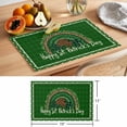 thumbnail image 6 of St.Patrick's Day Placemats Set of 6 Lucky Shamrock Leopard Farmhouse Plaid Place Mats Indoor Wipeable Table Mats Washable Cloth Dining Table Placemats for Kitchen Holiday Party Home Decor 13x19 Inch, 6 of 9